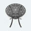 Table de salle à manger en fonte d'aluminium avec cadre et trou pour parasol
