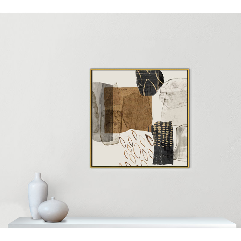 Shape of Formation I - reproduction carrée par Casa Fine Arts, Or, H 37,5 po x l 37,5 po