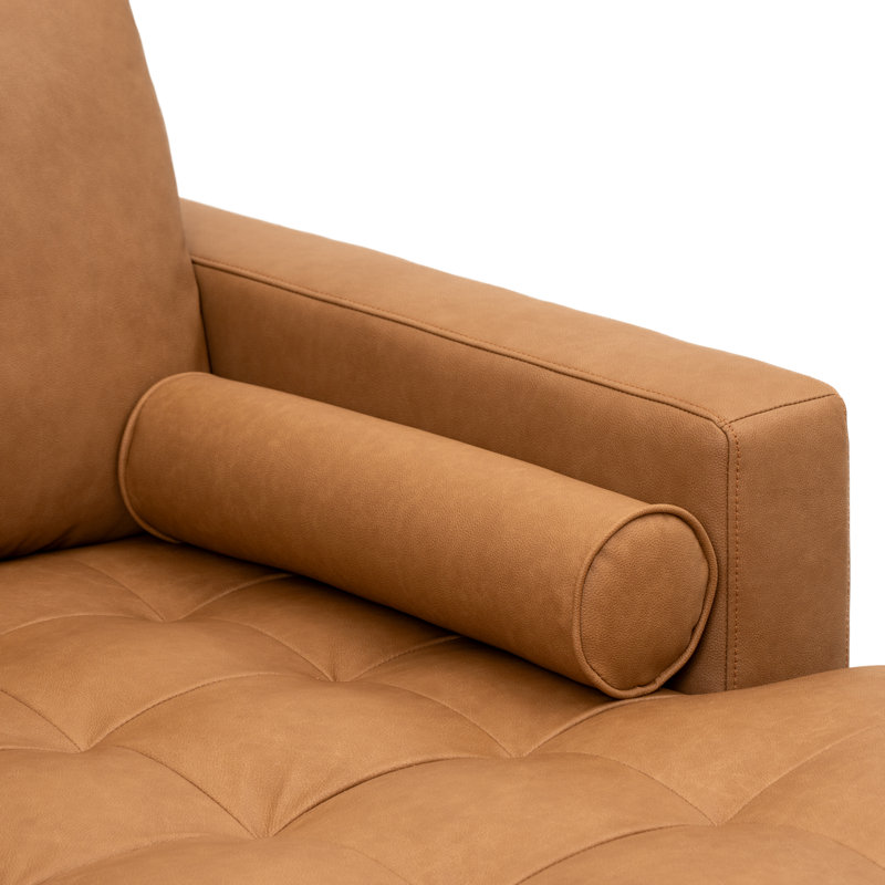 Canapé modulaire en cuir 2 pièces Fessler, Orienté à droite
