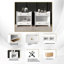 Deux tables de chevet blanches