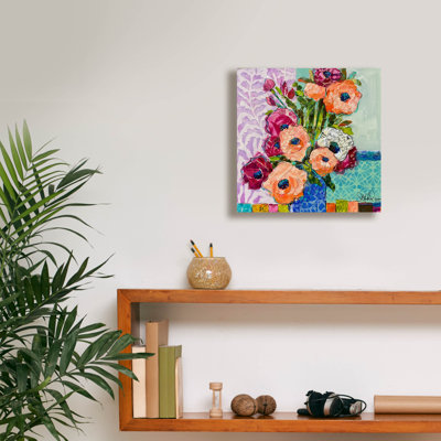 'Forever Funky Florals'  by St Hilaire Elizabeth Canvas Wall Art