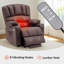 Fauteuil inclinable électrique Aneria avec massage et chaleur, repose-pieds allongé, similicuir-233543368