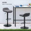 Swivel Upholstered Adjustable Height Counter Stool with Metal Frame-1582302424