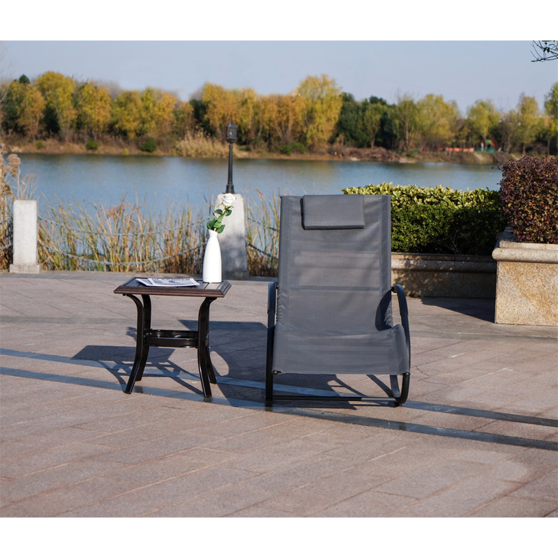 Aishia Outdoor Chair, Gray