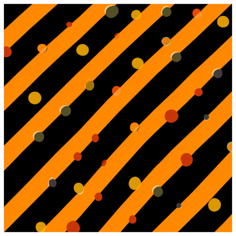 Coussin décoratif à rayures orange, motif à double face, 20 po x 20 po