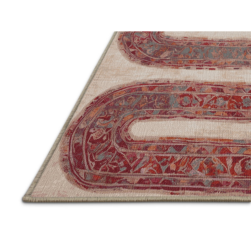 Tapis brun lavable à la machine, Carré 4 pi