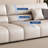 Modern minimalist leather sofa