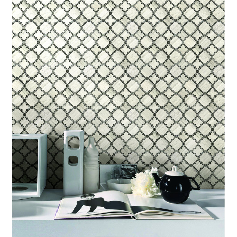 Water Jet Random Sized Marble Novelty Mosaic Wall & Floor Tile