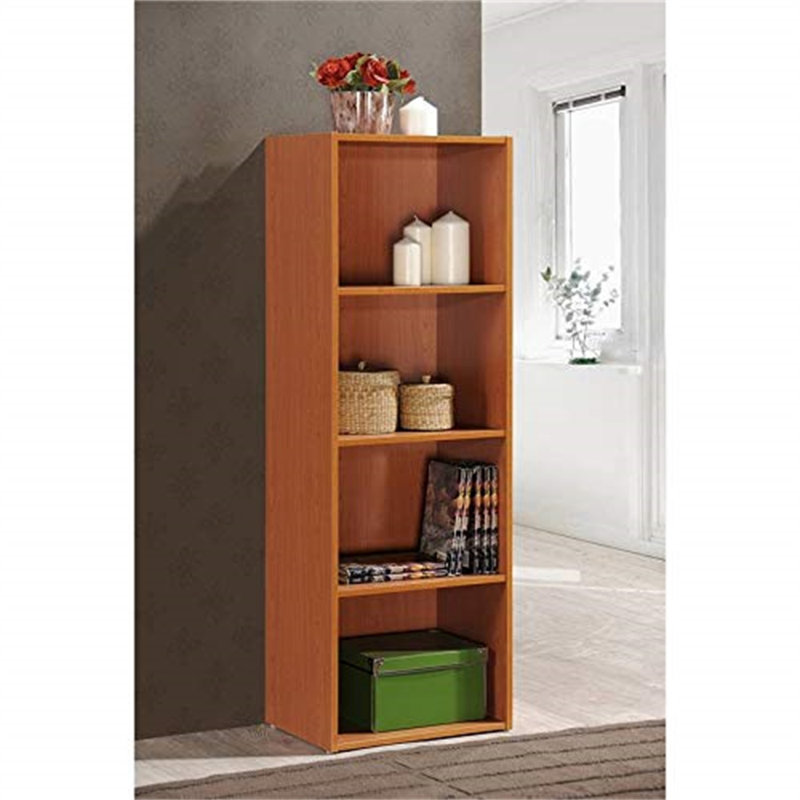 Bessan Bookcase, Cherry, (4 Shelves) 47" H x 16" W x 12" D