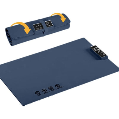 Portable Silicone Electric Warming Tray Mat, 21×13 Inch 250W Fast Even Heating Food Warmer with 3 Temperature Settings, Dinner Parties Buffets Camping, Easy Clean, Fast Shipping Deal