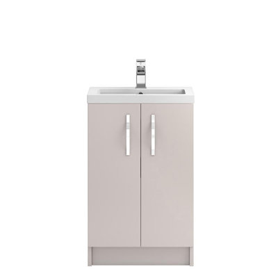 505mm Single Bathroom Vanity with Integrated Solid Surface Basin