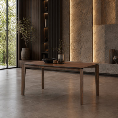 Sierra Scandinavian Wood Dining Table