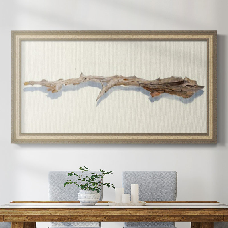 «Driftwood Study I», reproduction d'art sur toile simple, H 25 po x l 45 po x P 0,8 po