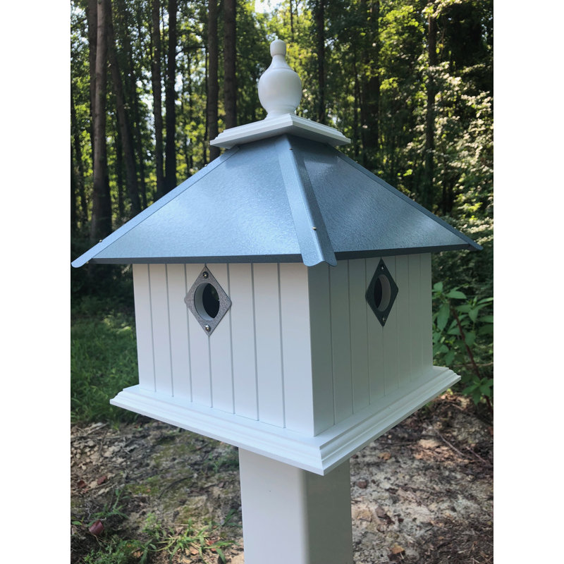 Cabane à oiseaux 19 po x 15 po x 19 po Symone, Bleu clair