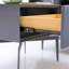 Linmore 50cm W Solid + Manufactured Wood Bedside Table