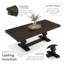 Table de salle à manger extensible à piédestal Thorin