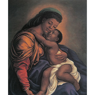 Reproduction d'affiche de la Madone noire par Inconnu Inconnu (24 X 36) # DP064
