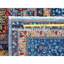 Tapis oriental en laine noué à la main 9 pi 10 po x 13 pi 8 po Lichen