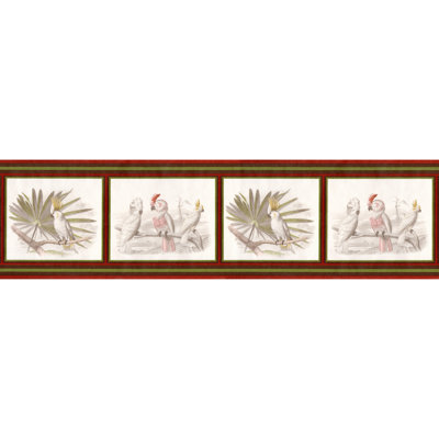Bordure d'oiseaux tropicaux exotiques Wissem