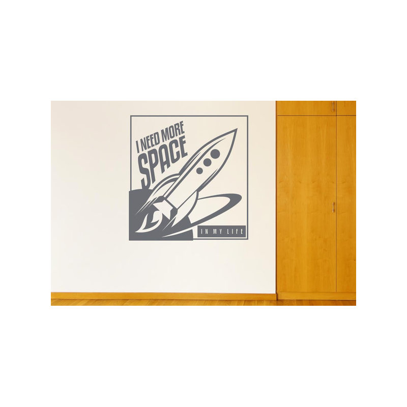 Non-Wall Damaging Wall Decal, Grey