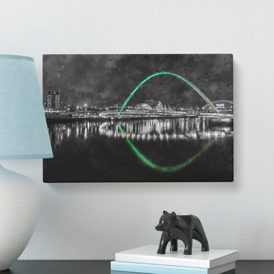 Gateshead Millennium Bridge - Wrapped Canvas