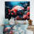 White Floater Framed