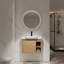 Meuble-lavabo mural avec lavabo en céramique blanche-1055327268