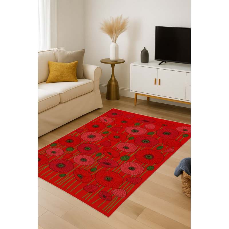 Tapis tissé à la main Mosso, 3'3" x 4'11"