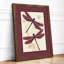 Dragonflies in Motion Botanical - Framed Print-798106771-798106783