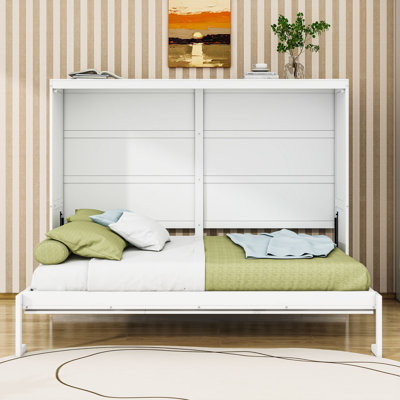 Wooden Murphy Bed with support slats
