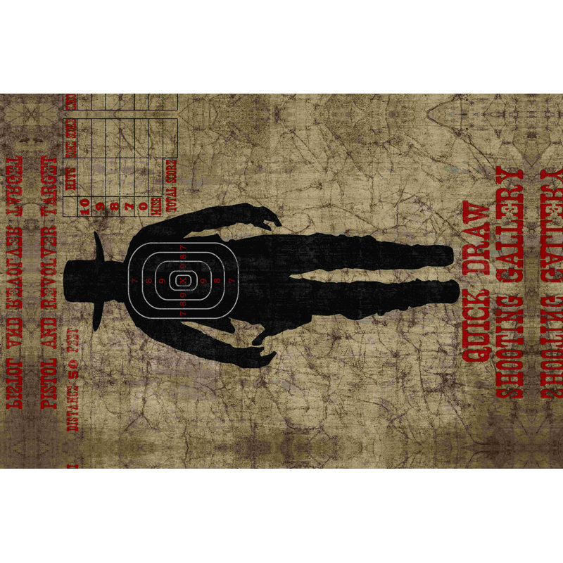 " Human Target ", 8" H x 12" W