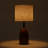 Solid Wood Table Lamp with Linen Shade – Mid-Century 3 Color for Living Room & Bedroom