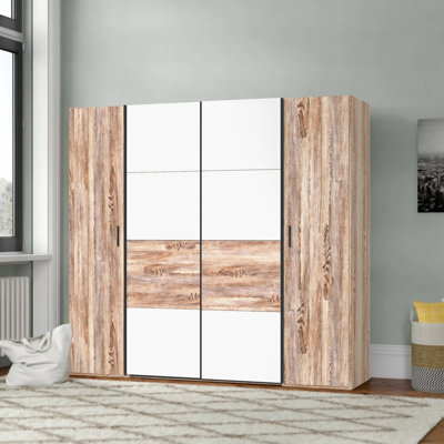 Aguayo 4 Door Manufactured Wood Wardrobe