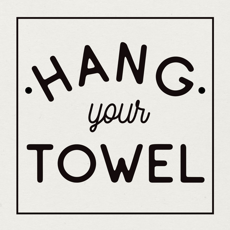 Bathroom Rules II Sq - Wrapped Canvas Typography Print