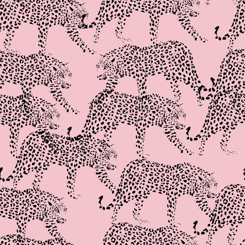 Rouleau de papier peint adhésif Leopards, L 10,42 po x l 25 po