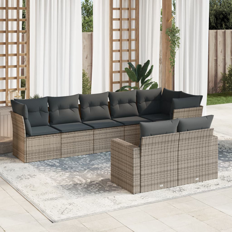 Ensemble de canapé de jardin modulaire 8 pièces Vidaxl