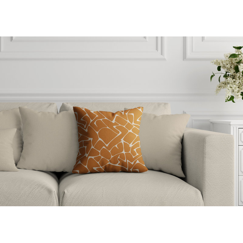 Housse de coussin d'extérieur Huxley, L 15 po x H 15 po, Orange