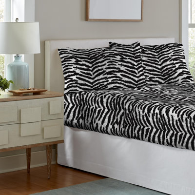 Ensemble de draps 100% coton en flanelle imprimée 180 g / m² Pointehaven