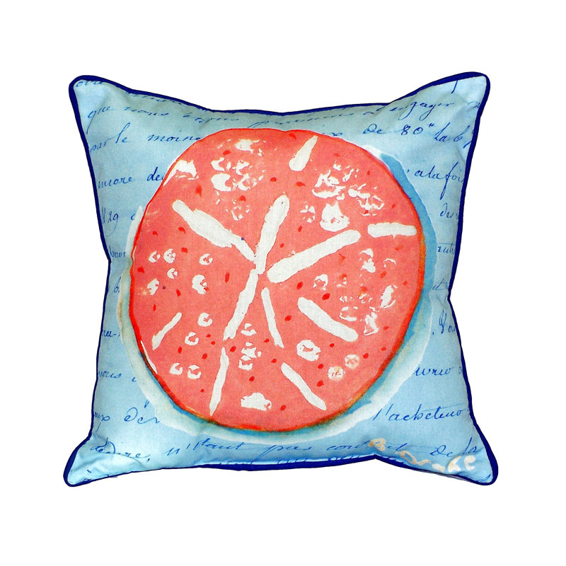 Coussin décoratif intérieur / extérieur Coral Sand Dollar