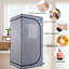 Portable Steam Grey Mini Plus - Spa personnel avec générateur et télécommande. Chaise pliable. Installation facile. Chauffage rapide. Ul accrédité. Tissu. 360 degrés. Element. Améliore la douceur de la peau