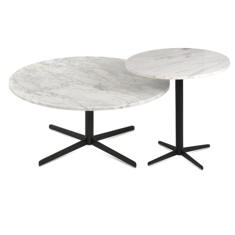 Diana Coffee Table, Black, 15" H x 35.5" L x 35.5" W