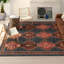 Tapis bleu foncé en laine touffeté à la main Rockford-99794412