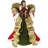 18'' Floral Fabric Angels Tree Topper