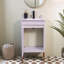 Ensemble de meuble-lavabo simple blanc 18 po