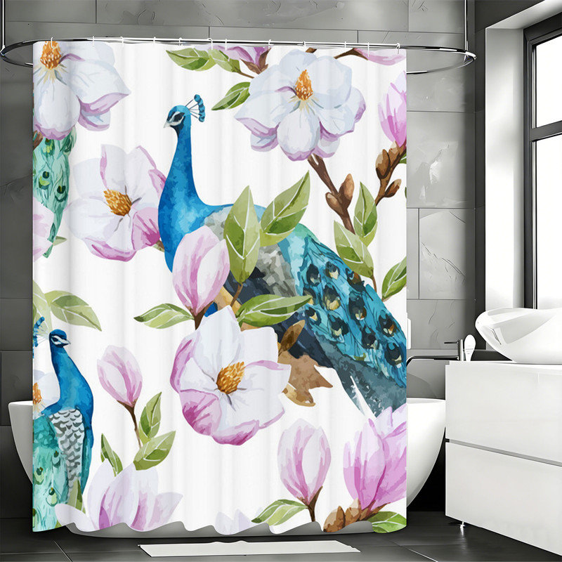 Rideaux de douche avec crochets inclus