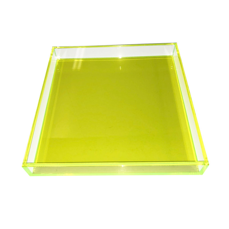 Plateau de service Delaysha, Vert, H 1,25 po x l 9 po x P 9 po