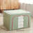 Steel Frame Storage Box, Cloth Storage Box for Quilt Storage Box Folding Wardrobe Fabric Extra Large Storage Bag with Clear Window, Sturdy Zippers(Set of 3)-1039820337-1039820339