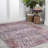 Victoria Ornate Persian All-Over Machine-Washable Brown/Gray Rug-2031093194