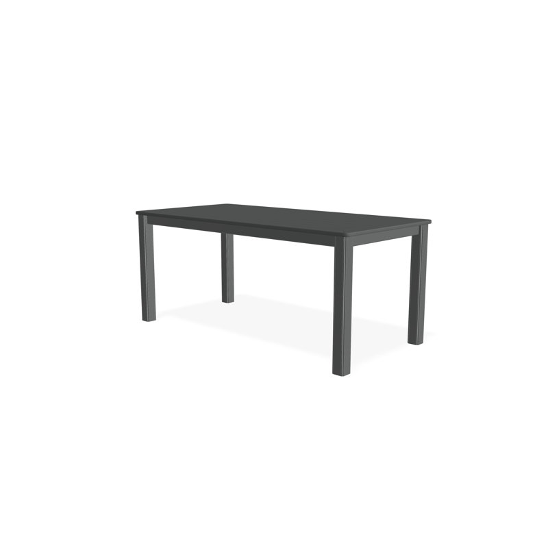 Robinett Rectangular Outdoor Coffee Table , 42'' in. W 21'' in. D, Graphite Gray, Graphite Gray