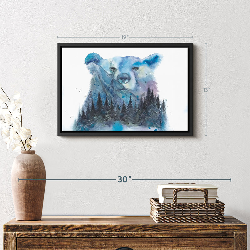 Animal «Illustration d'ours des forêts», H 13 po x l 19 po